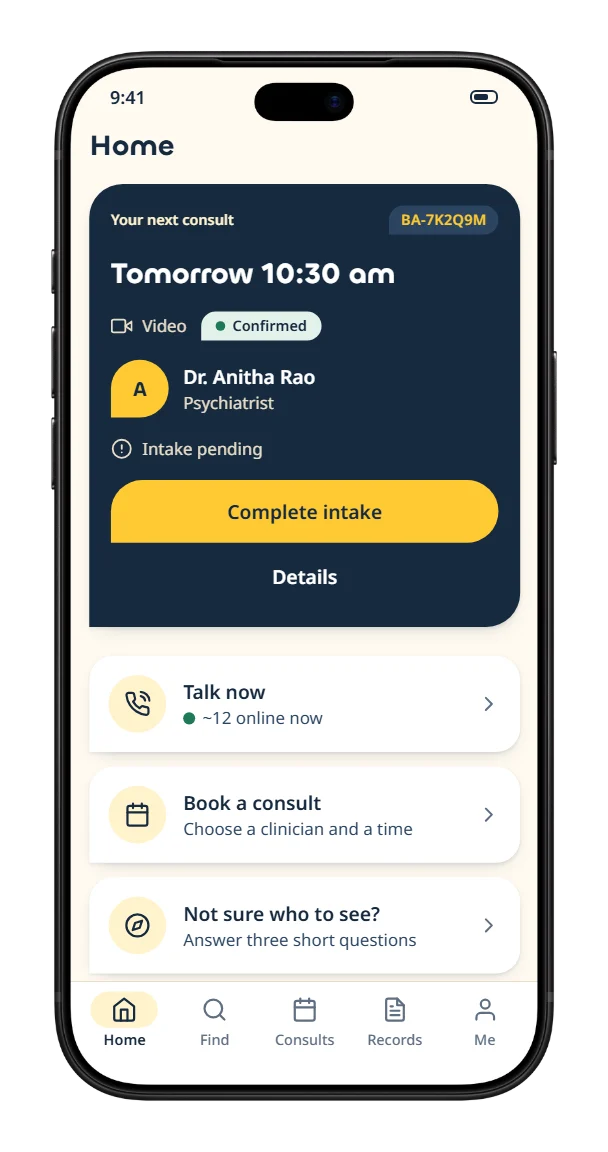 Patient app, step 8: Stay on track