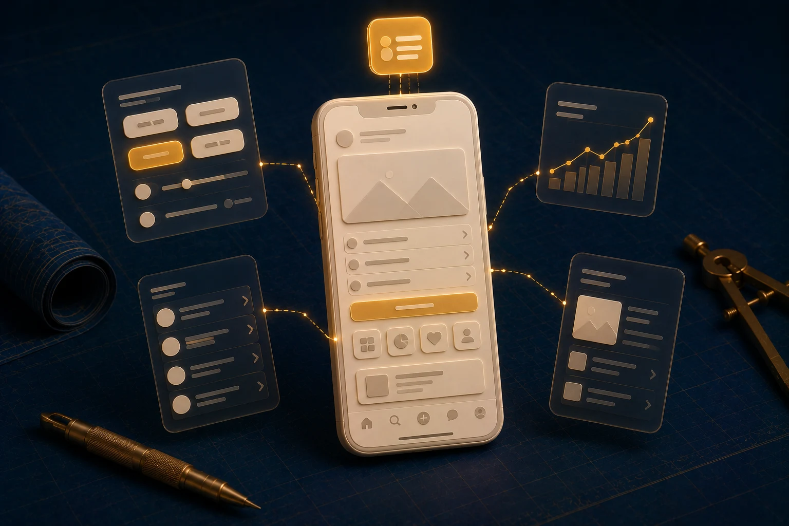 Mobile App Development — illustration of the work