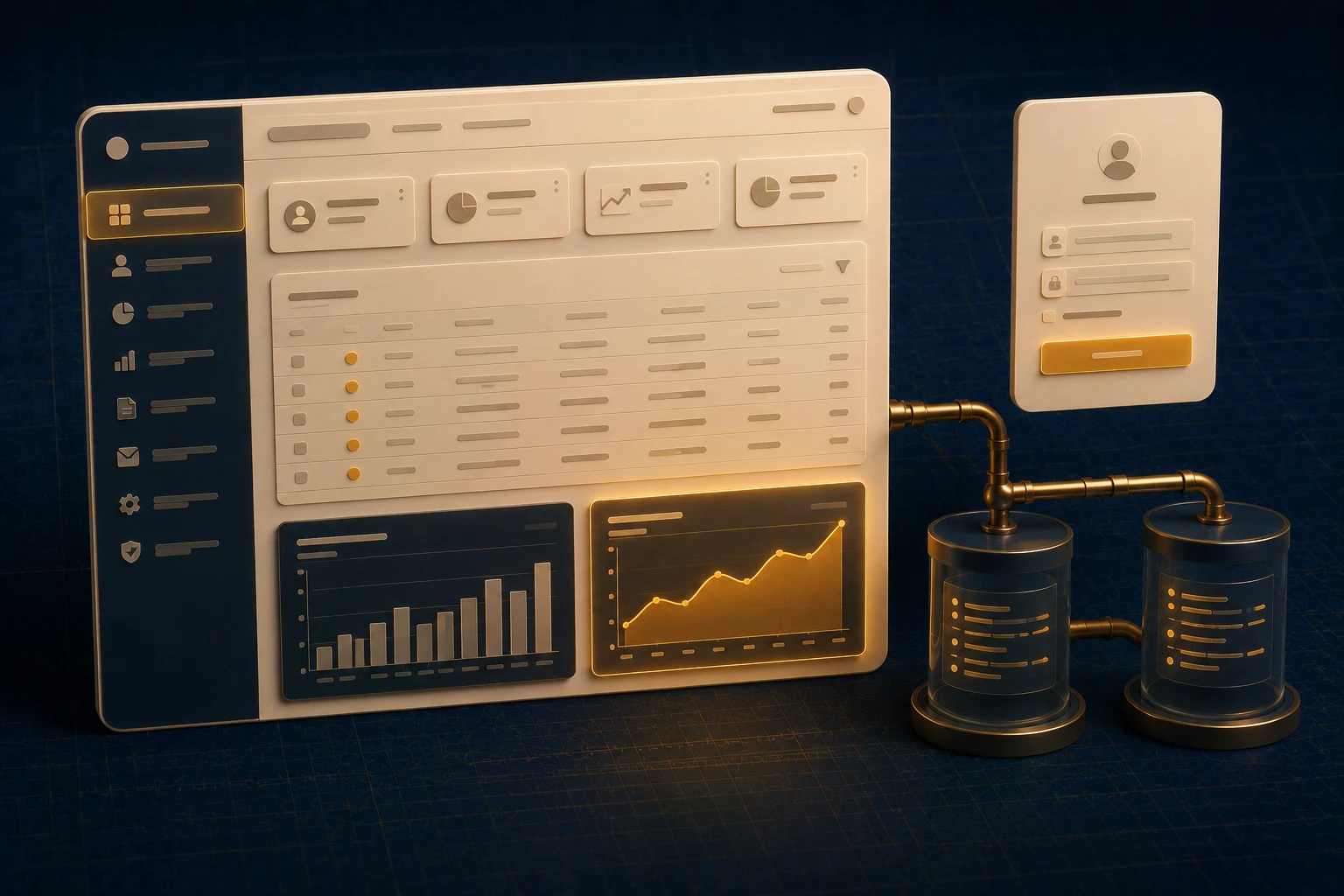 Web Apps & Portals — illustration of the work