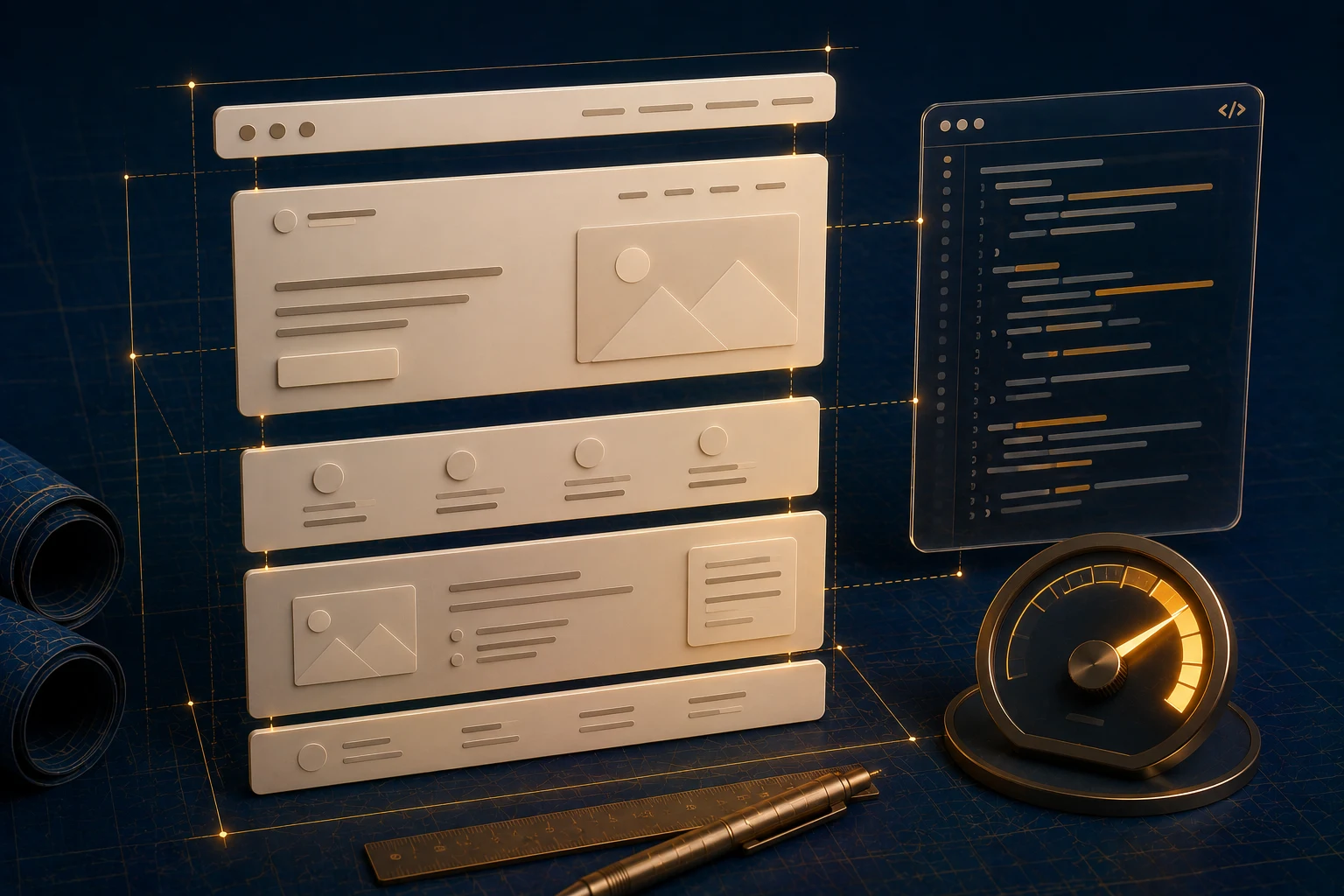 Website Design & Development — illustration of the work